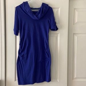 Body con dress with perfectly placed ruching.